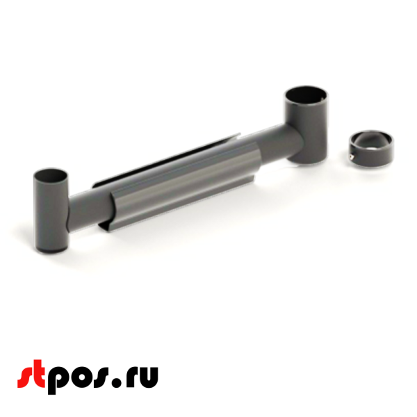 00_Рукав фиксированный 350 мм, d51 мм, RAL7035, светло-серый