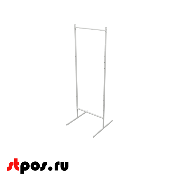 00_Основа прикассовой стойки двухсторонняя (основа без навески, сборная рама) 640 мм, Белый