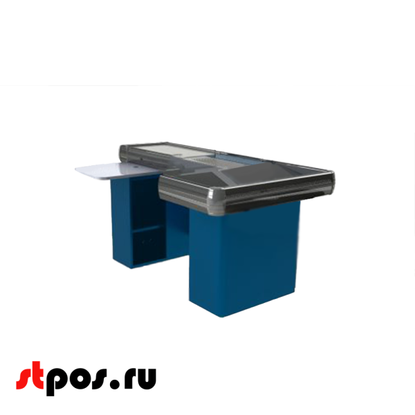 00_КБ СУПЕРМАРКЕТ TR-XL2060,транспортер 90см,широк.нак,вырез ДЯ FT,МК 2Т,Шагрень,RAL7016,Серый,левый