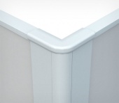 Профиль угловой соединительный пластиковый CORNER, п-образный, 2000 мм, Белый