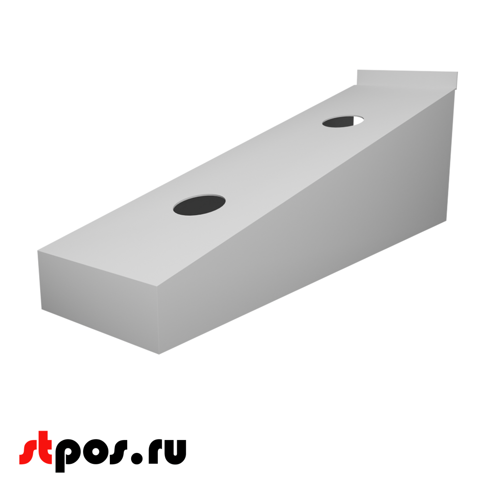 Держатель для 2-х смесителей для экономпанели, 372х105мм, сталь 1,2мм,RAL9005,Черный