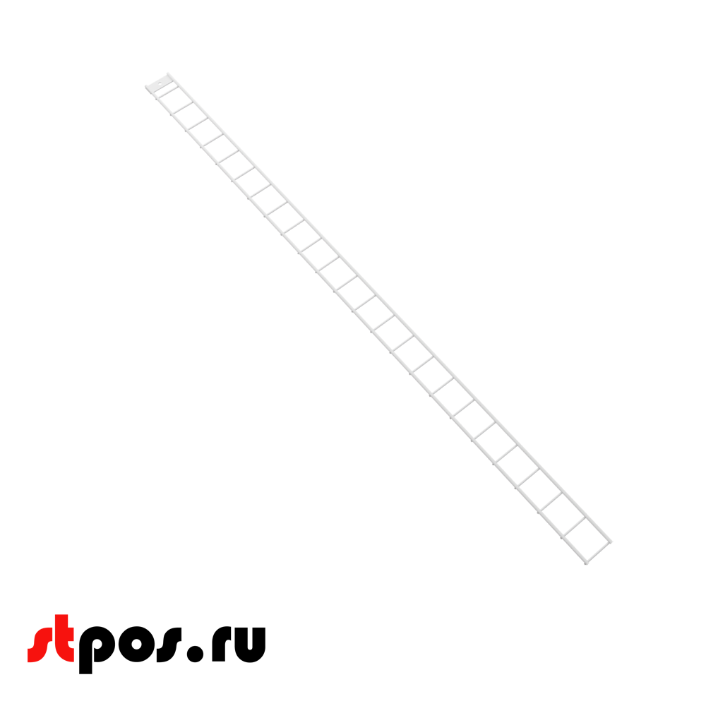 00_Рамка с планкой для стойки прикассовой 1200x55мм, RAL9016, Белый