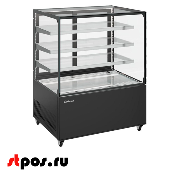 00_Холодильная витрина KC71-130 VV 0,9-1 Чёрная (RAL9005)