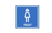 Табличка "Туалет женский" 200х200 мм