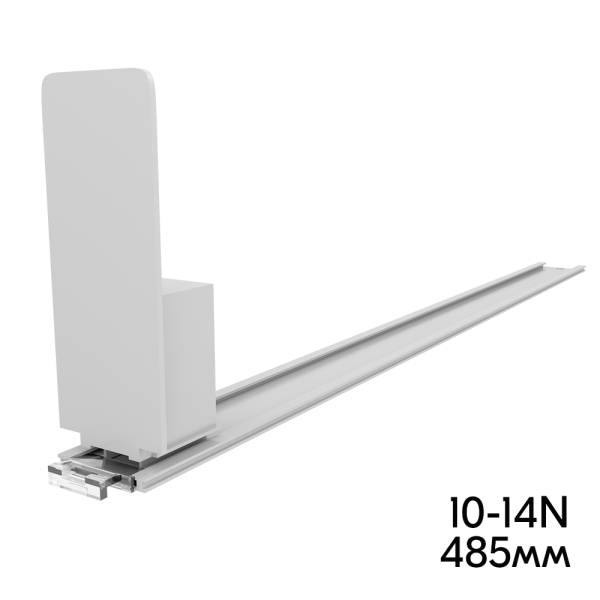 sk_Пружинный толкатель 40х100мм FORTA MAGNA-0 10-14N ,10-14 ньютонов, без ограничителя, 485мм, серый