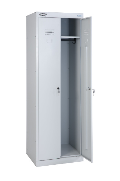 sk_2_Шкаф для одежды двухсекционный ШРК-22-800, замок пов.секр., 1850x800x500мм, RAL7035, Серый
