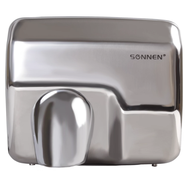 stpos_Сушилка для рук SONNEN HD-798S, 2300 Вт, нержавеющая сталь, антивандальная, серебристая