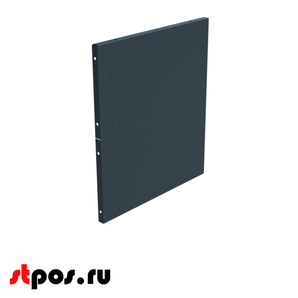 00_Защитный экран для кассового бокса МИНИМАРКЕТ PLUS (2 панели), RAL7016, Серый