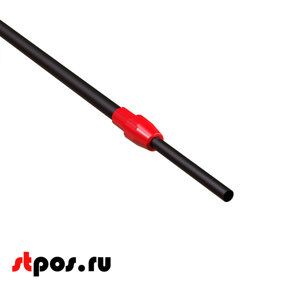 00_Трубка алюминиевая телескопическая TEL-LOCK-ALUTUBE 600-900 мм, трубка черная, переходник красный