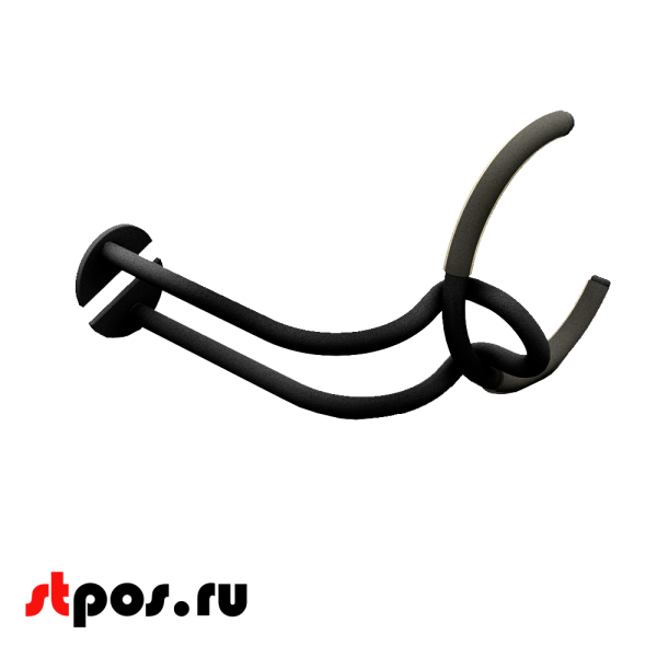00_Кронштейн для сканера штрихкода  баркода, Муар, RAL9005 Черный