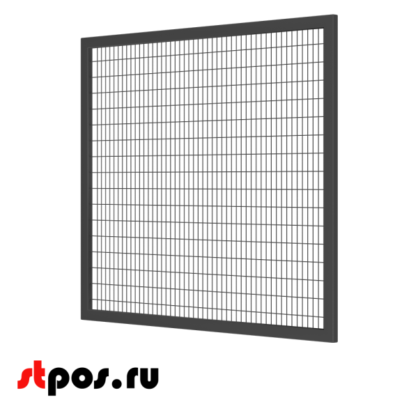 00_Секция производственная, сетчатая 1300х1500, d-3 мм, ячейка 25х100 мм, окрашенная