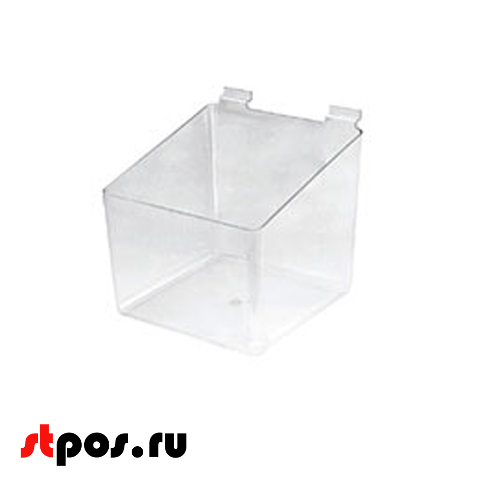 00_Накопитель акриловый для экономпанели F361 высота 100-150мм, глубина 150мм, ширина 150мм, Прозрачный
