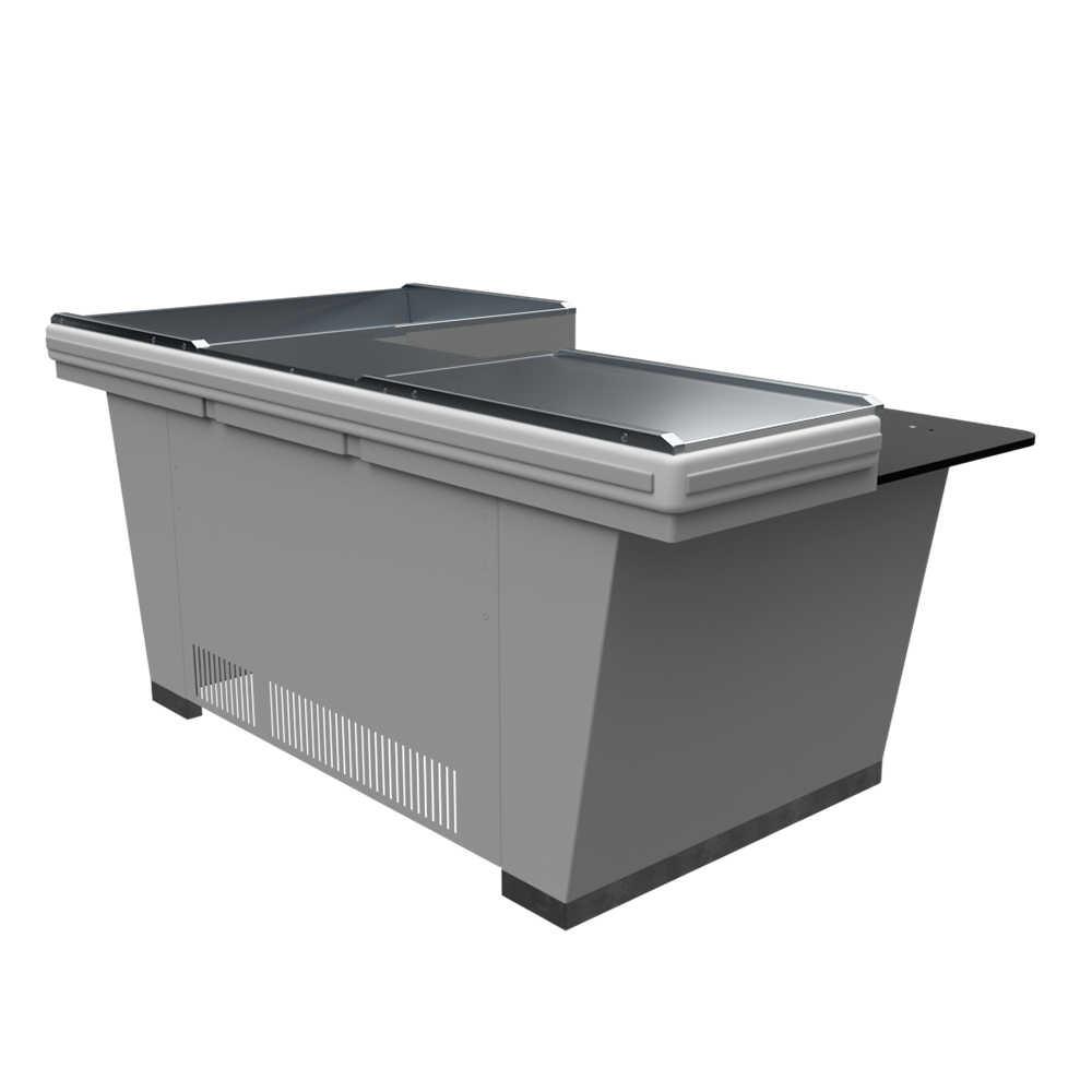 sk_2_Кассовый бокс Stream-XL-200 v3.0 (шлиф.нерж., вырезы ДЯ FT, широкий накопит),RAL9022,Серый,Левый