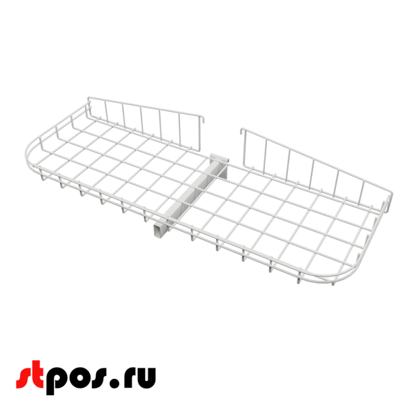 00_Корзина торцевая 1000 средний ярус RAL 9016, Белый