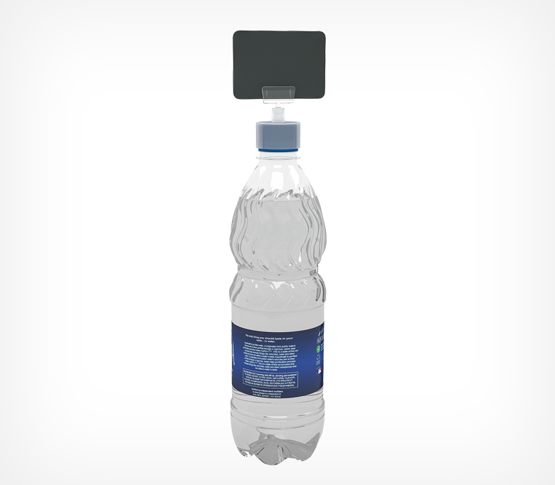 02_Основание ценникодержателя на бутылочную крышку 28 мм BOTTLE CAP, Белый