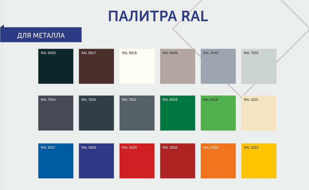цвета металла