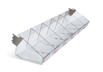 01_Накопитель многосекционный для конфет AIR BOX AХ с кронштейнами прозрачный