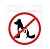 Наклейка "С животными вход запрещен" d150
