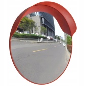 Зеркало сферическое, внешнее, 800 мм, в комплекте с креплением, красное