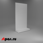 НАБОР Стеллаж 25/70 ПЕРФОРИРОВАННЫЙ пристенный2600х1330хо500, 1 полка + плинтус, RAL9016, Белый