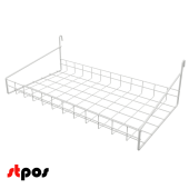Полка на сетку (решетку) усиленная 50x600x290мм, RAL9016, Белый