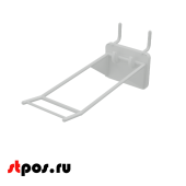 Крючки для крепления в перфорацию 1-2 мм HOOK-MP (двойной), 100 мм, Белый