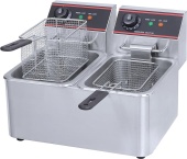 Фритюрница  Hualian HEF-6L-2 2 чаши по 6л, 220 В, 5 кВт