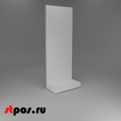 НАБОР Стеллаж 25/70 ПЕРФОРИРОВАННЫЙ пристенный2600х1000хо500, 1 полка + плинтус, RAL9016, Белый