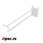 Крючки для крепления в картон с держателем ценника (одинарный) HOOK-PH-CR, 250 мм, нагрузка 0,6 кг