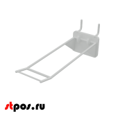Крючки для крепления в перфорацию 1-2 мм HOOK-MP (двойной), 150 мм, Белый