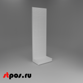 НАБОР Стеллаж 25/70 ПЕРФОРИРОВАННЫЙ пристенный2600х800хо500, 1 полка + плинтус, RAL9016, Белый