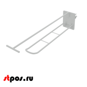 Крючки для крепления в картон с держателем ценника винтом и гайкой (двойной) HOOK-SCR,150 мм, 1,7кг