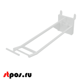 Крючки для крепления в картон с держателем ценника (двойной) HOOK-PH-CR, 150 мм, нагрузка 1 кг