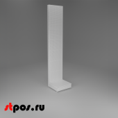 НАБОР Стеллаж 25/70 ПЕРФОРИРОВАННЫЙ пристенный2600х500хо500, 1 полка + плинтус, RAL9016, Белый