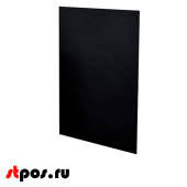 Доска меловая ДВУСТОРОННЯЯ толщина 3мм, PVC-BB, формат А4, 330х210мм, цвет черный