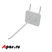 Крючки для крепления в перфорацию 1-2 мм HOOK-MP (одинарный), 150 мм, Белый