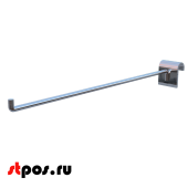 Крючок на штангу R 293 30х15мм (овал), 250мм, d6, хром