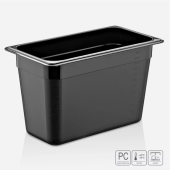Гастроёмкость из поликарбоната 325х176х200 мм (GN1/3 h200) черная MC