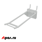 Крючки для крепления в перфорацию 4-6 мм HOOK-MP5 (двойной), 150 мм, Белый