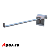 Крючок на штангу R 291 30х15мм (овал), 150мм, d6, хром