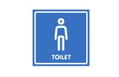 Табличка "Туалет мужской" 200х200 мм