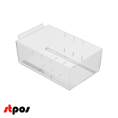 Накопитель подвесной для экономпанели с разделителями, MIDIBOX-EP, 310х197х120 мм, пластик прозрач