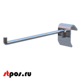Крючок на штангу R (U) 491 30х15мм (овал) с усиленным зацепом, 150мм, d8, хром