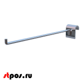 Крючок на штангу R 292 30х15мм (овал), 200мм, d6, хром