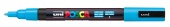 Маркер на водной основе POSCA PC-3M, голубой (LIGHT BLUE - 8) 0.9 - 1.3 мм, пул. нак.