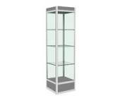Витрина алюминиевая ВАПФ-3П (500х500х2000 мм)