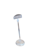 Ценникодержатель на круглой подставке BASE-CLIP ножка 100мм (ЭР), Прозрачный