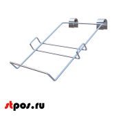 Наклонная полка, серебряный металик
