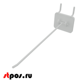 Крючки для крепления в перфорацию 1-2 мм HOOK-MP (одинарный), 250 мм, Белый