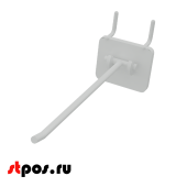Крючки для крепления в перфорацию 4-6 мм HOOK - MP5 (одинарный), 150 мм, Белый